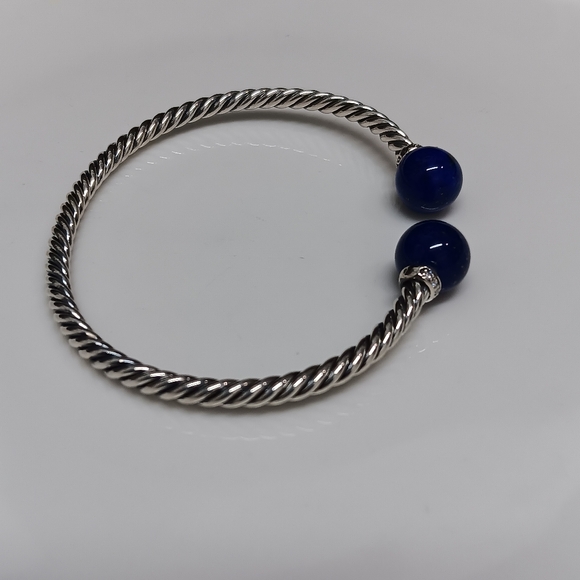 David Yurman Bracelet with Lapis Lazuli & Diamonds - Picture 3 of 7